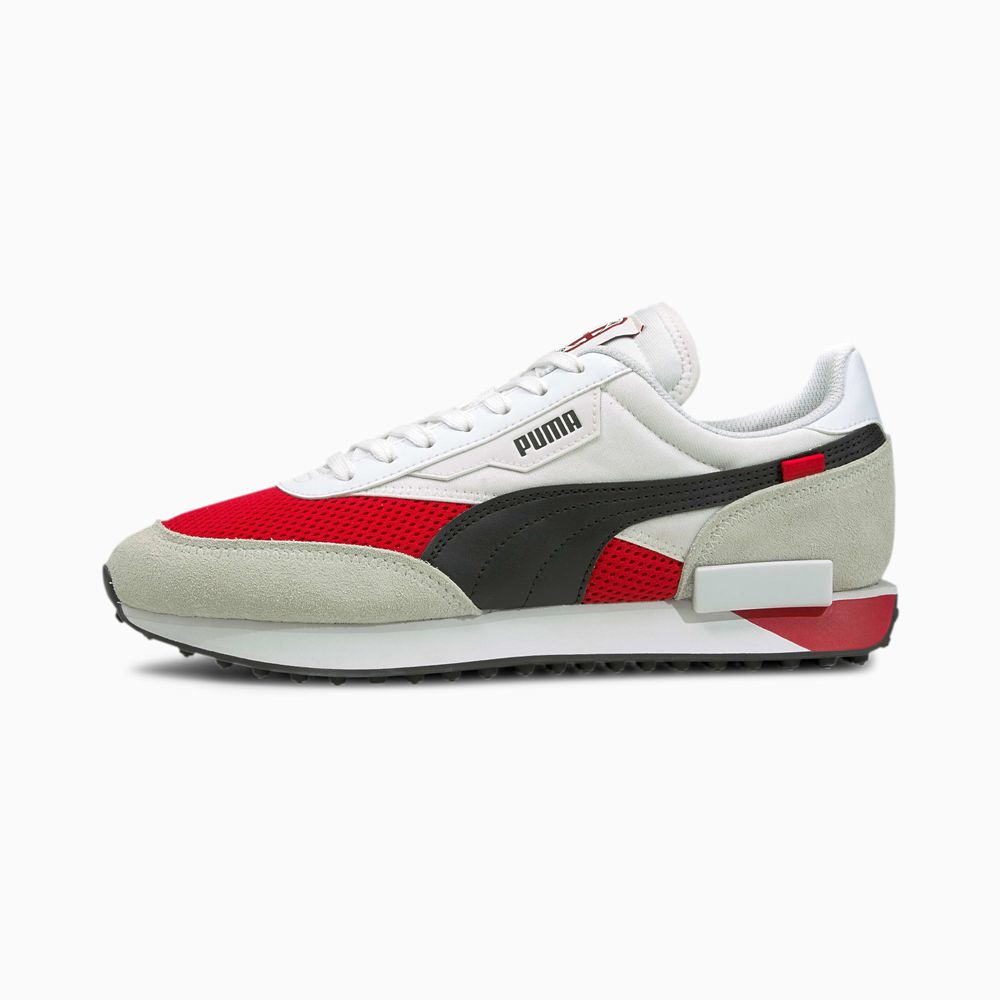 Puma Future Rider AC Milan Férfi Sportcipő - Fehér/Barna Piros/Fekete ( Hungary - CDQGU2675 )